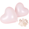 Kitcheniva 10&#x22; Pearl Latex Heart Balloons 2 Pcs